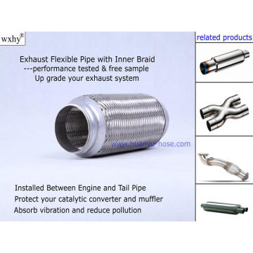 Tuyau flexible à échappement en acier inoxydable (HY20008B)